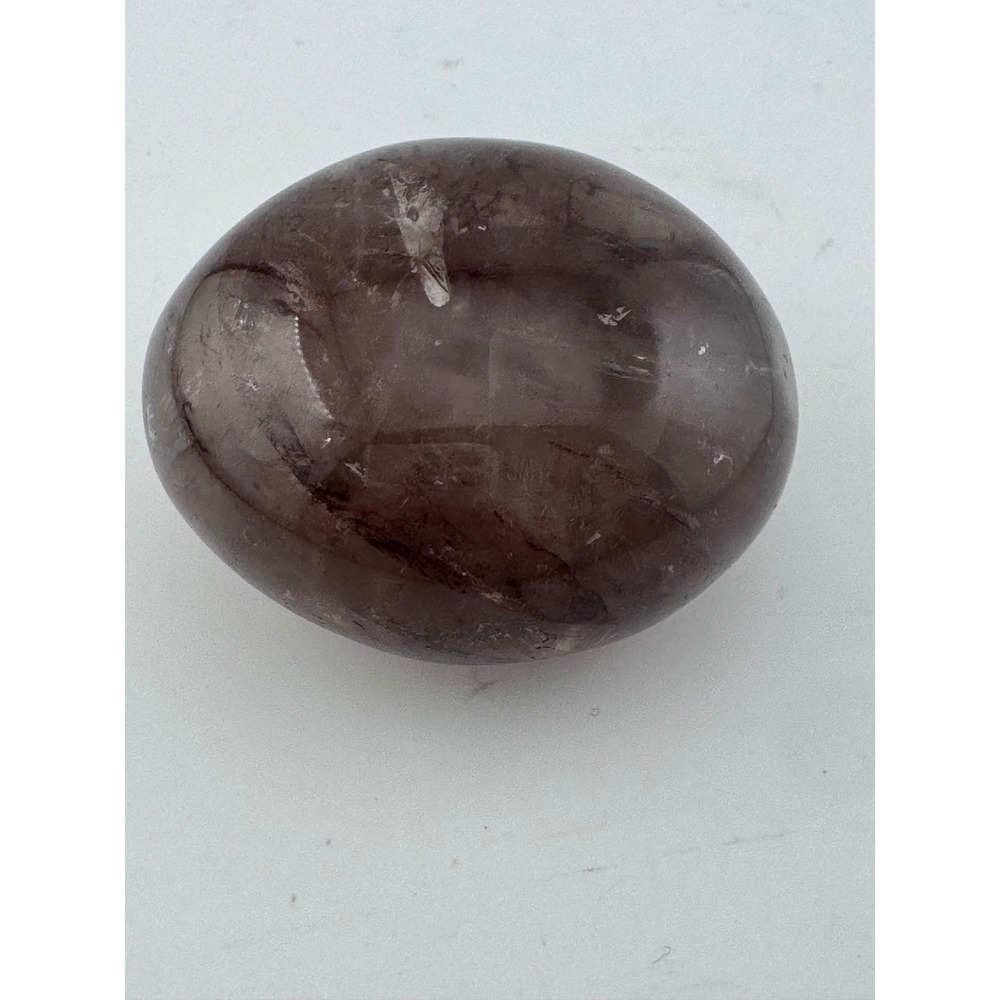 Natural Smoky Quartz Palm Stone Polished Crystal Grounding Stone 4oz